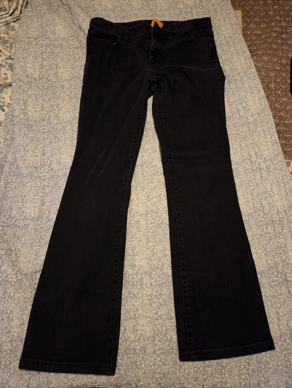 Tory Burch Black Flare Jeans with 30" Inseam